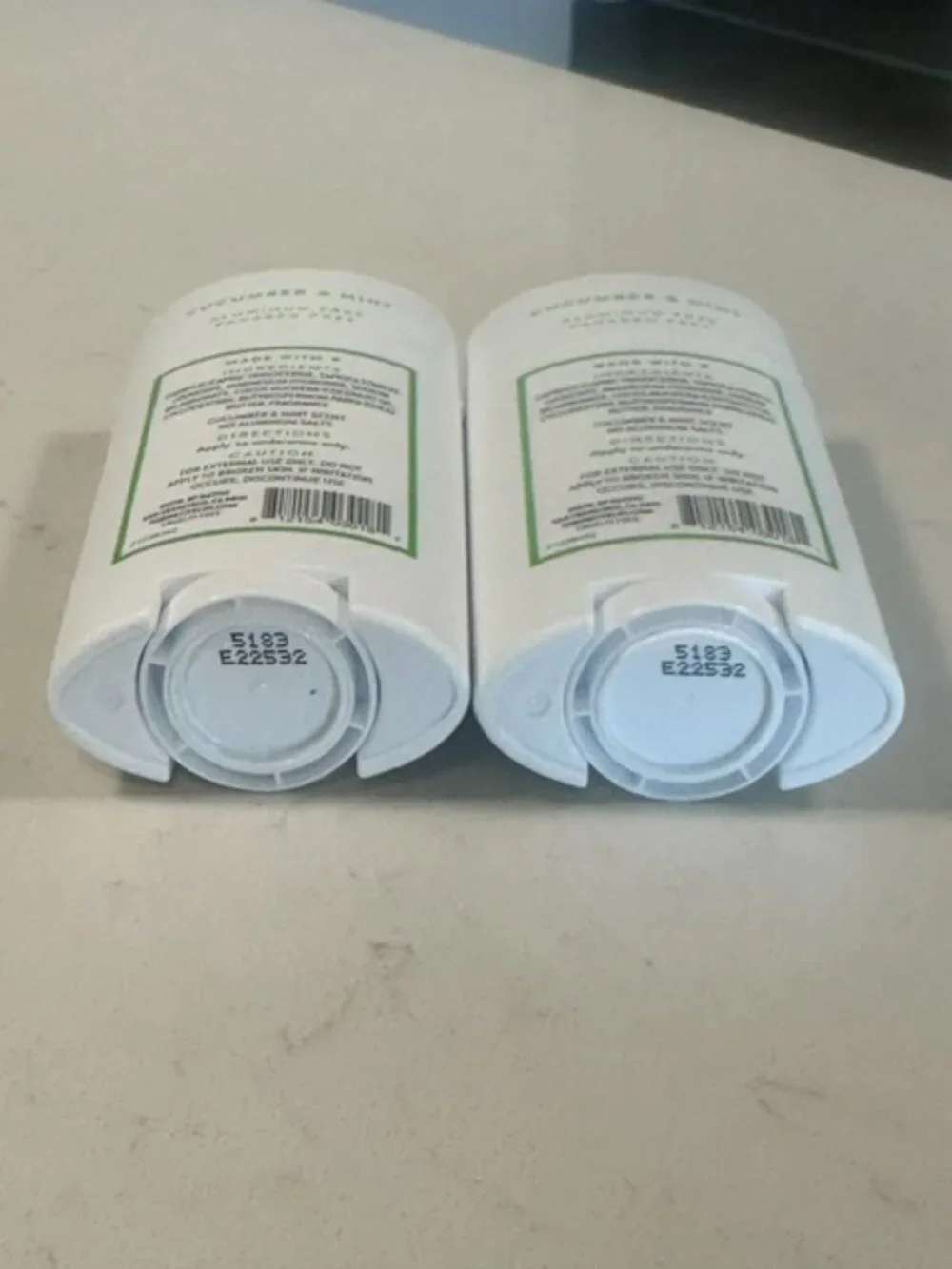 NWT Native Deodorant Cucumber & Mint Set of 2 (2.65 oz each)